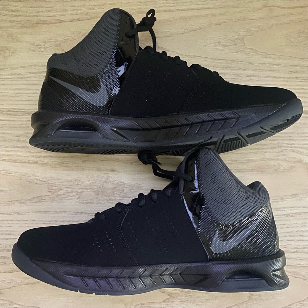 Nike Air Visi Pro VI Nubuck Basketball Shoes 749168-003, Black, Sz 11.5